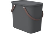 ROTHO - Aufbewahrungsbox ALBULA - anthrazit - recyceltes Material - 23.5/40/34 cm
