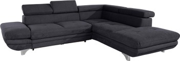 COTTA Ecksofa, inklusive Kopf- und Armteilverstellung, wahlweise mit Bettfunktion