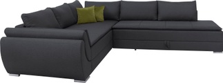 INOSIGN Ecksofa »Göteborg«, mit Boxspring-Bettfunktion und Bettkasten, Dauerschlaffunktion inkl. Topper