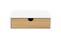 Woodman - Regal Farsta - 40 x 30 x 15 cm - Hellbraun und Weiss