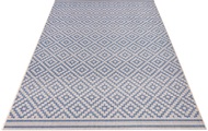 NORTHRUGS Teppich »Raute«, rechteckig, 8 mm Höhe, In-und Outdoor geeignet, Rauten Design, Wohnzimmer, Balkon, Terrasse, Garten, Robust, Pflegeleicht, Flachgewebe