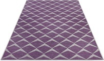 NORTHRUGS Teppich »Escala«, rechteckig, 4 mm Höhe, Flachgewebe In und Outdoor geeignet, Fischgrät Design, gekettelt, Wohnzimmer, Balkon, Terrasse, Garten, Robust, Pflegeleicht