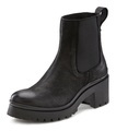 LASCANA Stiefelette, Chelsea Boots aus Leder mit modischem Blockabsatz
