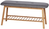 Wenko - Schuhbank mit Sitzpolster Bahari Bambus