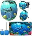 Sanilo Badaccessoire-Set »Delphin Korallen«, (Komplett-Set, 6 tlg.)