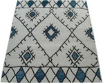Paco Home Teppich »Kuba 124«, rechteckig, 5 mm Höhe, Flachgewebe, Rauten Design, In- und Outdoor geeignet, Wohnzimmer