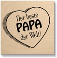 Artland, Artland Holzbild »Der beste Papa der Welt«, (1 St.)