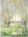 Artland Wandbild »Sitzende Frau unter Weiden. 1880«, Bilder von Frauen, (1 St.), in vielen Grössen & Produktarten - Alubild / Outdoorbild für den Aussenbereich, Leinwandbild, Poster, Wandaufkleber / Wandtattoo auch für Badezimmer geeignet