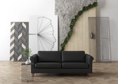 machalke®, machalke® 3-Sitzer »amadeo«, Ledersofa mit geschwungenen Armlehnen, Breite 213 cm