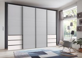 Fresh To Go Schwebetürenschrank »Level«, mit Synchronöffnung