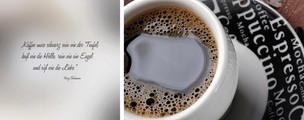 Leinwandbild »schwarzer Kaffee« (Set)