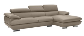 CALIA ITALIA Ecksofa »Magic«, in 2 Lederqualitäten