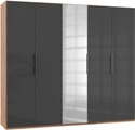 Fresh To Go Kleiderschrank »Level«, mit Glas- und Spiegeltüren
