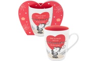 Sheepworld Kaffeetasse Damit du weisst 350 ml, 1 Stück, Rot/Weiss