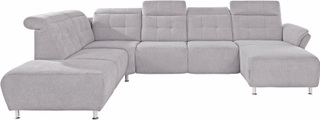 Places of Style Wohnlandschaft »Manhattan«, 2 Sitze mit elektrischer Relaxfunktion, verstellbare Armlehnen