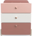Kommode LUNA 3 Schubladen 72.8x40.9x81.6cm hellrosa