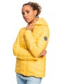 Jacke Mit Reissverschluss Damen Gelb XS