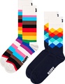 Happy Socks Socken, (2 Paar), Faded Diamond & Pride Stripe Socks