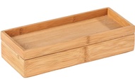 Wenko Box , Terra , Braun , Holz , Bambus , massiv , 24x6x10 cm , Echtholz , Deckel , 004332052702