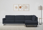 Places of Style Ecksofa »Pinto«, mit Keder und Metallfüssen