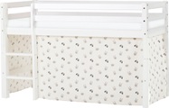 Hoppekids Hochbett, mit Matratze und Textil-Set