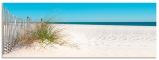 Artland Küchenrückwand »Schöne Sanddüne mit Gräsern und Zaun«