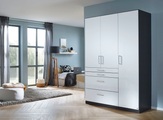 rauch BLUE, rauch BLUE Drehtürenschrank »Homburg«, oberer Schubkasten mit Einteilung