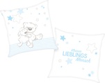 Baby Best Dekokissen »Kleiner Lieblingsmensch«, (1 St.), mit niedlichem Teddy-Motiv und liebevollem Schriftzug