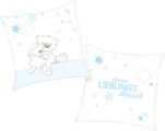 Baby Best Dekokissen »Kleiner Lieblingsmensch«, (1 St.), mit niedlichem Teddy-Motiv und liebevollem Schriftzug