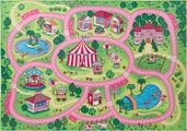 Andiamo Kinderteppich »Sweet Street«, rechteckig, Strassen-Spiel-Teppich, weiche Spielunterlage, rutschhemmend