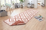 NORTHRUGS Läufer »Malibu«, rechteckig, 5 mm Höhe, In-und Outdoor geeignet, Wohnzimmer, Balkon, Terrasse, Garten, Robust, Pflegeleicht, Flachgewebe, Wendbar