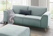 andas 2-Sitzer »Janek«, mit Federkern und Keder in scandinavischem Design