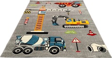 merinos Kinderteppich »Diamond Kids 24220«, rechteckig, 13 mm Höhe, farbecht, pflegeleicht, Spielteppich, lebendige Farben, Baustelle, Polypropylen, kindergerecht, robust