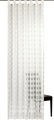 ELBERSDRUCKE Gardine »Karo-Voile«, Schlaufenschal mit Kräuselband Karo-Voile 00 weiss 255x140 cm halbtransparent