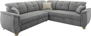 Jockenhöfer Gruppe Ecksofa, mit 6 individuell, verstellbaren Kopfteilen, Gästebett- und Relaxfunktion, Nosagfederung