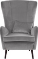 Guido Maria Kretschmer Home&Living Sessel »Salla«, wahlweise mit oder ohne Hocker, grosser Sessel: Masse B/T/H: 78/94/118 cm, Bezug auch in Luxus-Microfaser in Teddyfelloptik