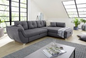 Jockenhöfer Gruppe, Jockenhöfer Gruppe Ecksofa, mit grossem Stauraum, Gästebett- und Relaxfunktion, Nosagfederung