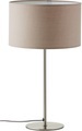 Lüttenhütt Tischleuchte »Lüchte«, E14, 1 St., Tischlampe Schreibtischlampe mit Stoffschirm greige Ø 40 cm, Kippschalter an der Leuchte