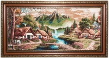morgenland Wandteppich »Bild-Teppich Figurativ 112 x 63 cm«, rechteckig, 0,6 mm Höhe, besonders weich durch Microfaser
