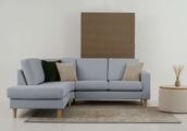 andas Ecksofa »Tvinno«, im skandinavischen Stil, L-Form, mit Massivholzfüssen, Breite 230 cm