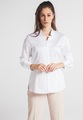 ETERNA LANGARM BLUSE MODERN CLASSIC SATINBINDUNG WEISS UNIFARBEN