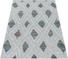 Ayyildiz Teppiche Teppich, rechteckig, 8 mm Höhe, Flachflor mit Hoch-Tief-Struktur, In-und Outdoor geeignet