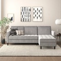 Dorel Home Ecksofa »Presley«, Ecksofa mit Bett-Funktion und Stauraum, verstellbare Rückenlehne