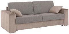 Home affaire Schlafsofa »Roma«, Dauerschlaffunktion, mit Unterfederung, Lattenrost und echter Matratze. Zum Ausfalten in hoher Qualität, in 2 Breiten