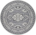 NOURISTAN Teppich »Saricha Belutsch«, rund, 9 mm Höhe, Kurzflor, Orient Optik, Vintage Design, Wohnzimmer, Schlafzimmer, Arbeitszimmer, Robust, Pflegeleicht, Gekettelt