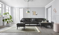 andas Ecksofa »Bille«, mit Naht im Rückenkissen und Beinen aus Eichenholz, Design by Morten Georgsen