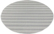 Carpet City Teppich »Palm«, rund, 5 mm Höhe, Wetterfest & UV-beständig, für Balkon, Terrasse, Flur, Küche, flach gewebt