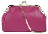 Cluty Abendtasche, (1 tlg.), echt Leder, Made in Italy