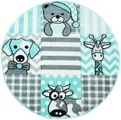 Kinderteppich, »Bueno Kids 1390«, Carpet City, rund, Höhe 13 mm, maschinell zusammengesetzt