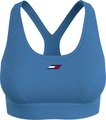 Tommy Hilfiger Sport Sport-Bustier »MID INT SORONA MIX RIBBED BRA«, mit Trägern für mittleren Halt & Tommy Hilfiger Sport Markenlabel